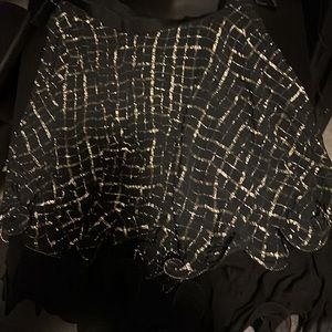 Gold and black skirt size medium